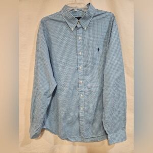 Ralph Lauren Men's Blue Checkered Shirt